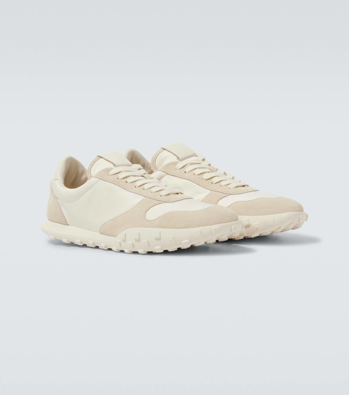 Jil Sander Moon suede-trimmed sneakers