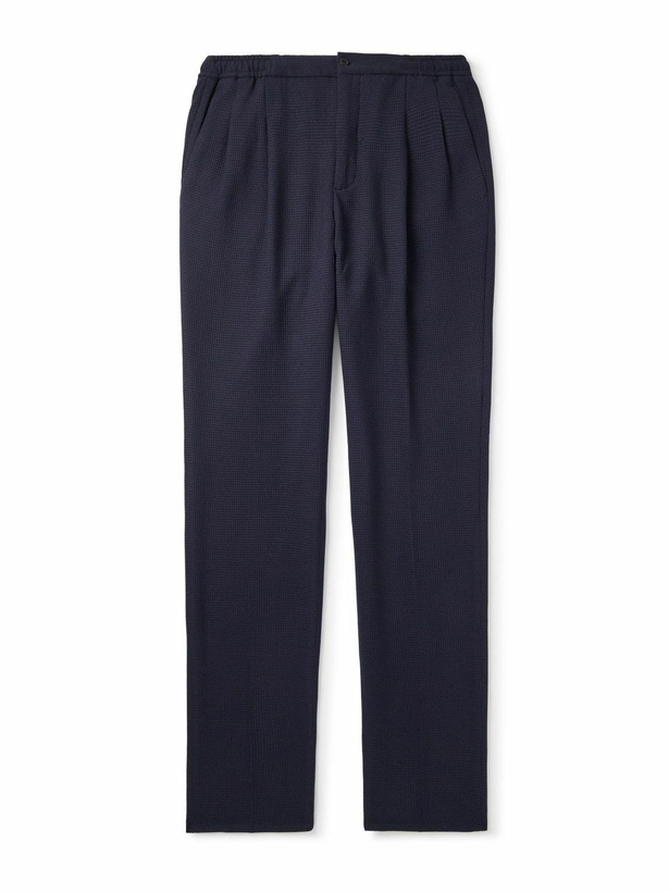 Photo: Rubinacci - Straight-Leg Pleated Super 130s Wool Trousers - Blue