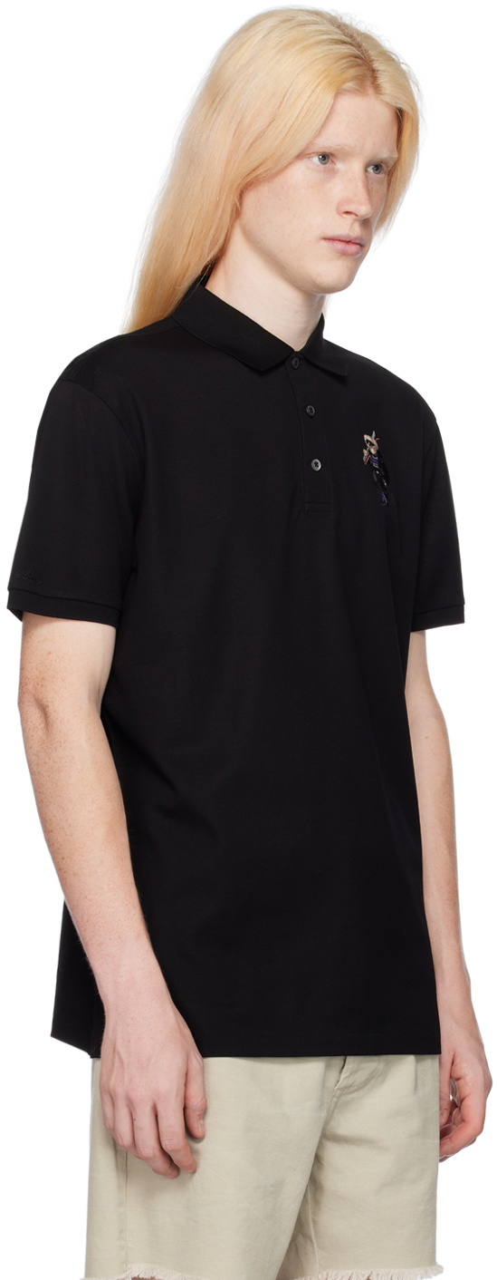 Ralph Lauren Purple Label Black Polo Bear Polo