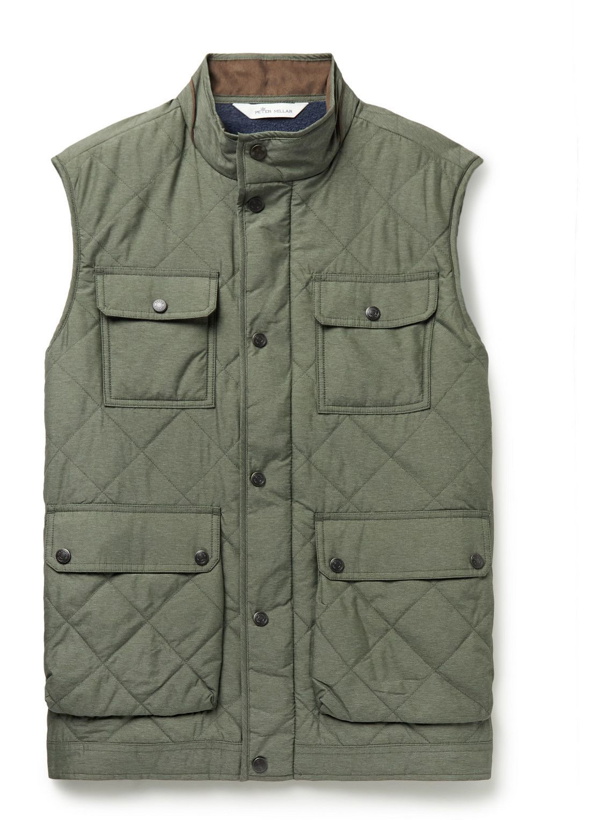 Photo: Peter Millar - Sussex Padded Quilted Shell Gilet - Green