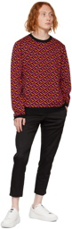 Versace Multicolor La Greca Sweater