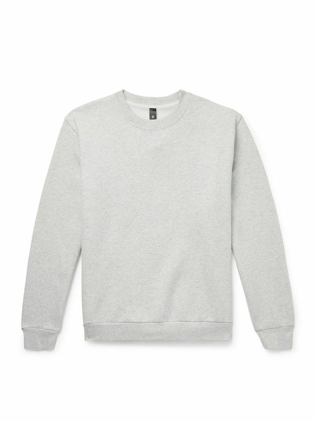 Photo: Lululemon - Steady State Cotton-Blend Jersey Sweatshirt - Gray