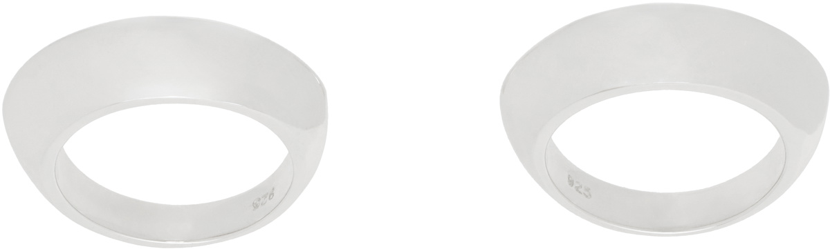 Sophie Buhai Silver Disc Ring Set