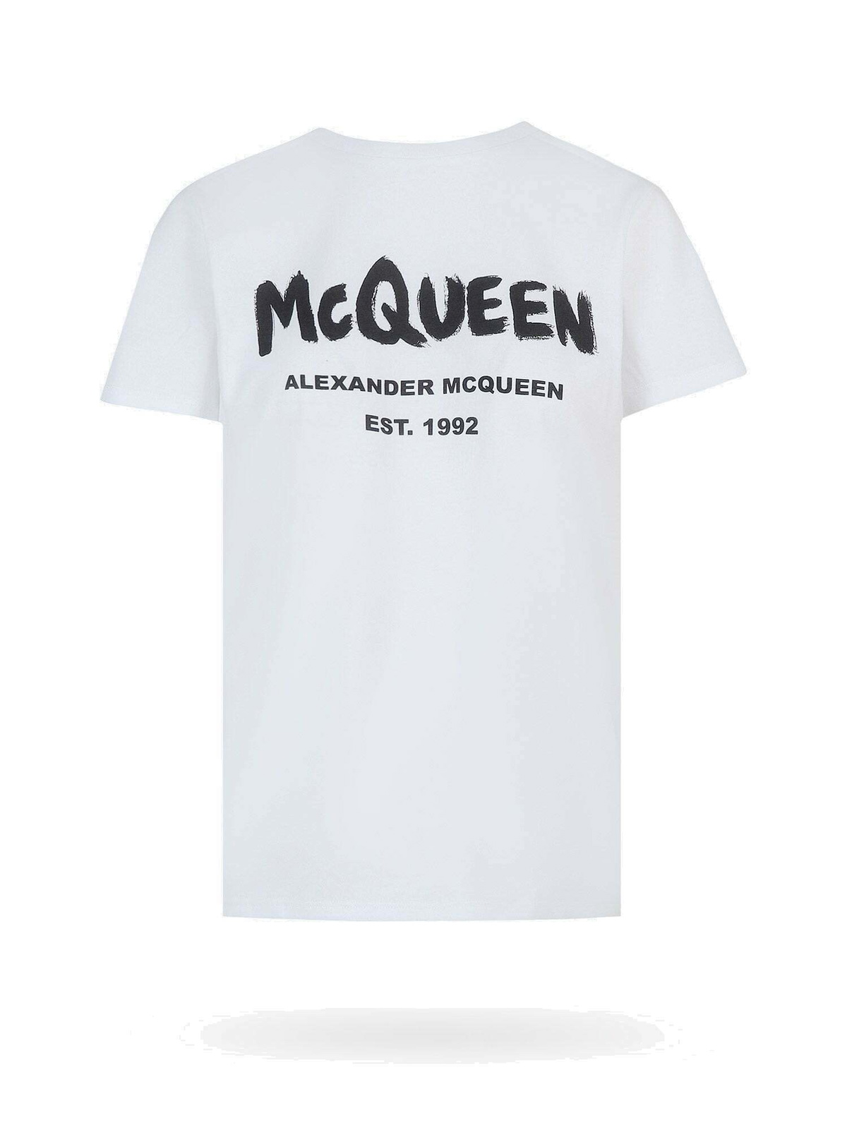 【Alexander McQUEEN】Logo Short Sleeve T-Shirt/全国送料込み Alexander Mcqueen T Shirt White Womens Alexander McQueen