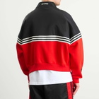 Adidas x Willy Chavarria Gomez Half Zip in Black/Red