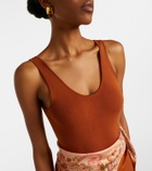 Zimmermann Aster silk-trimmed maxi dress