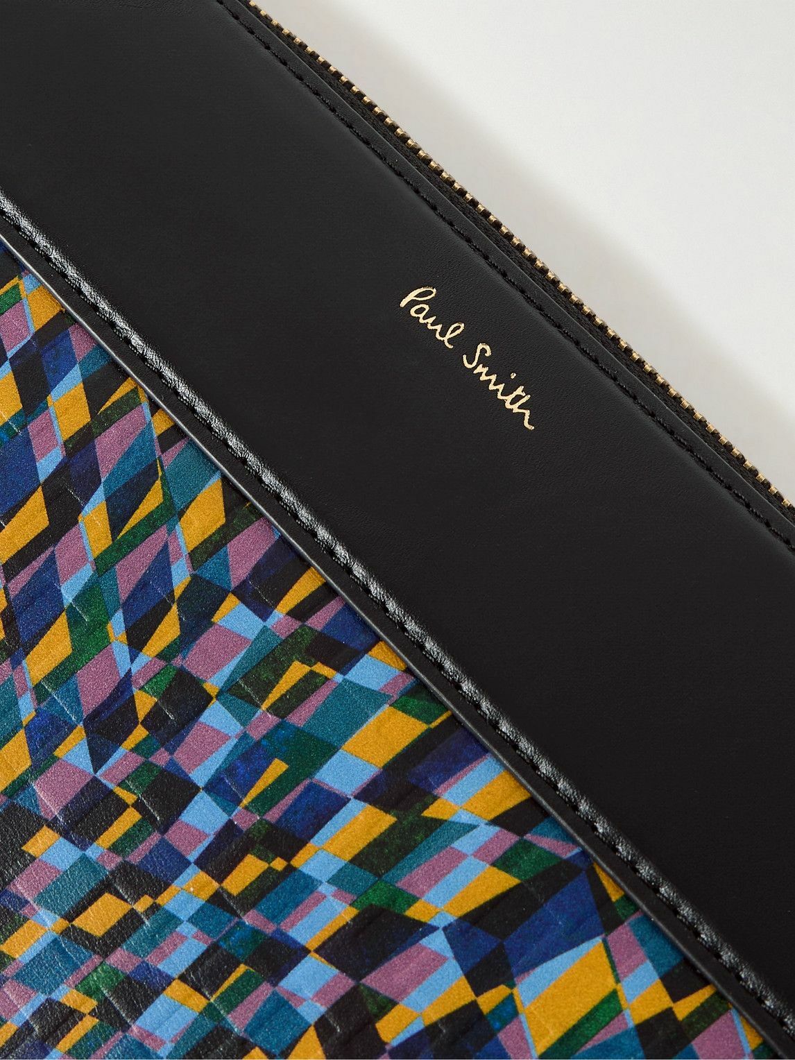 Paul Smith - Embossed Printed Leather Laptop Case