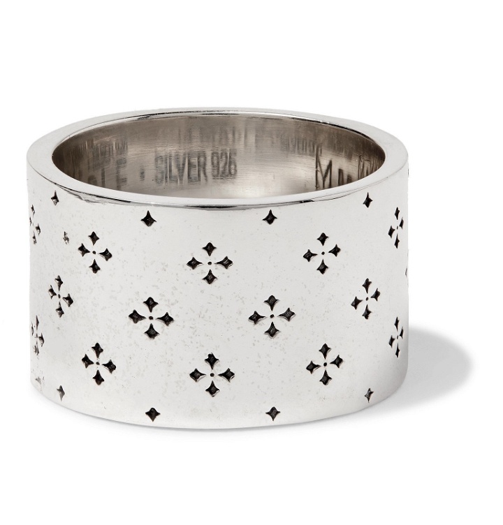 Photo: MAPLE - Iron Cross Engraved Sterling Silver Ring - Silver