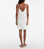 Posse Alma lace-trimmed cotton minidress