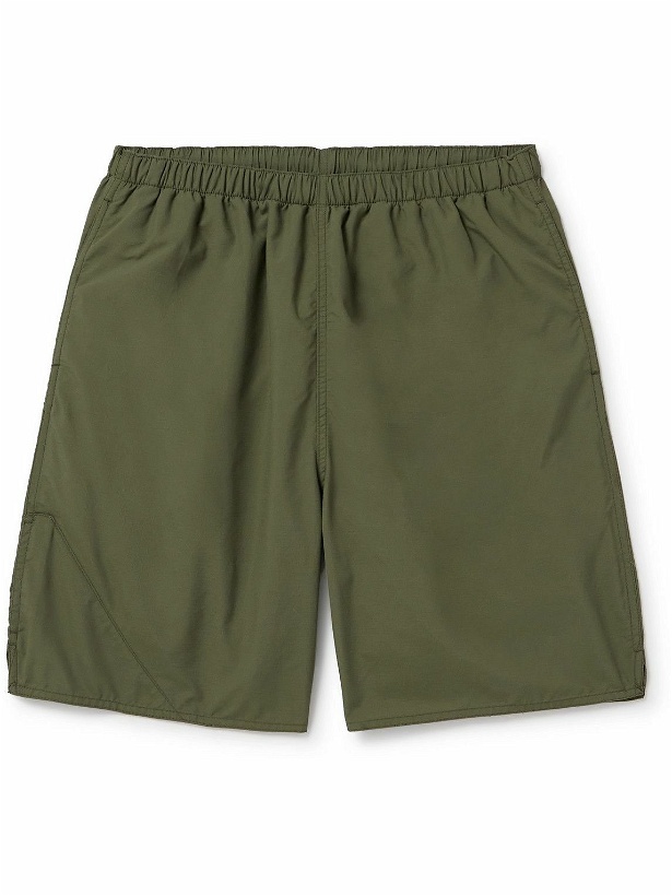 Photo: Beams Plus - Wide-Leg Nylon-Ripstop Shorts - Green