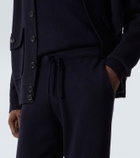 Allude Wool and cashmere sweatpants