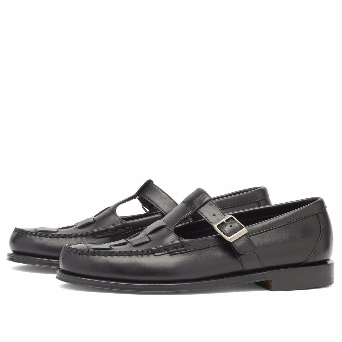 Bass Weejuns Men's Fisherman in Black Leather