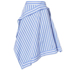 JW Anderson Women's Handkerchief Striped Skirt in Blue
