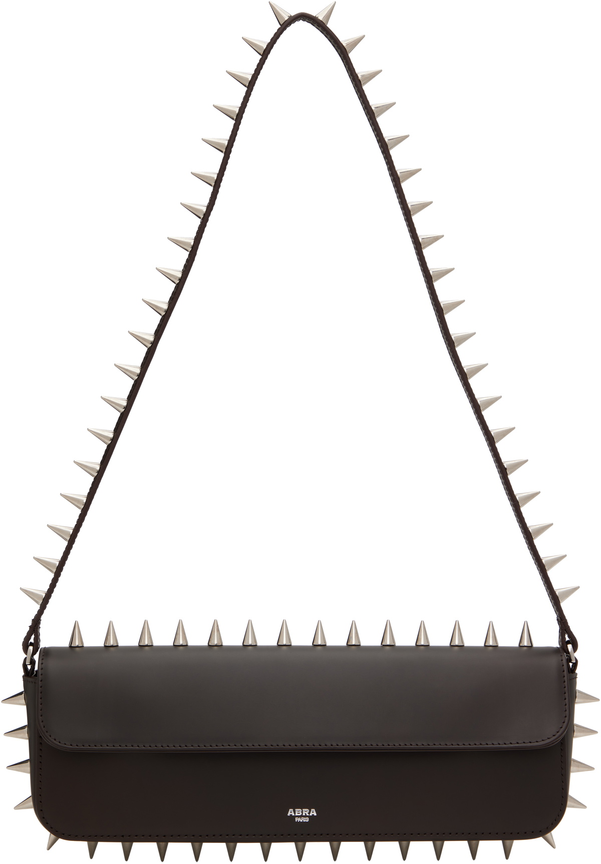 ABRA Brown Spike Baguette Bag