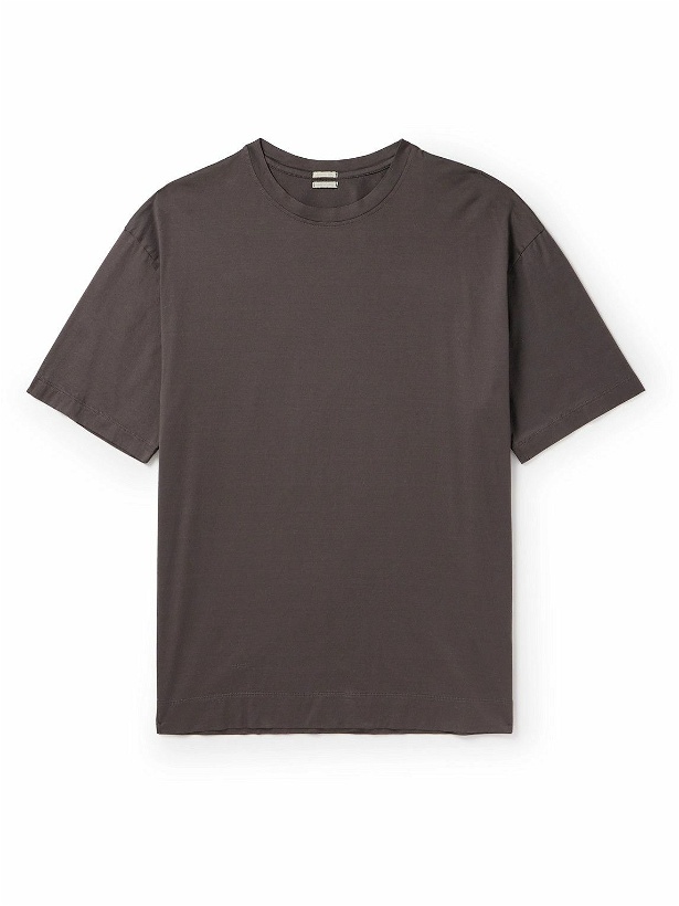 Photo: Massimo Alba - Nevis Organic Cotton-Jersey T-Shirt - Brown