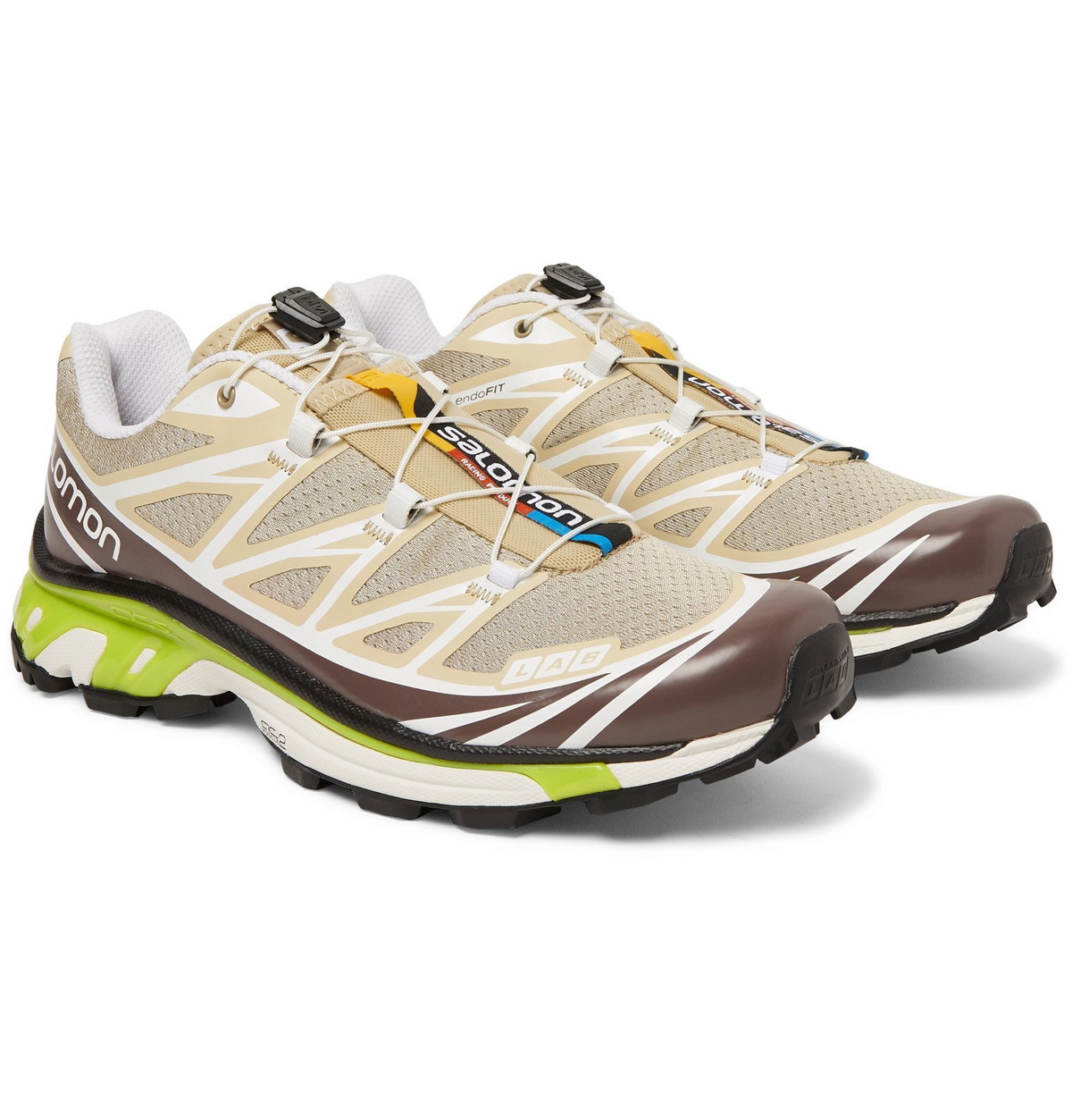 Salomon - S/LAB LT ADV and Rubber Running Sneakers - Brown Salomon