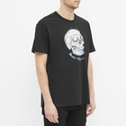 Alexander McQueen Men's Skull Print Logo Oversized T-Shirt in Black/Multi