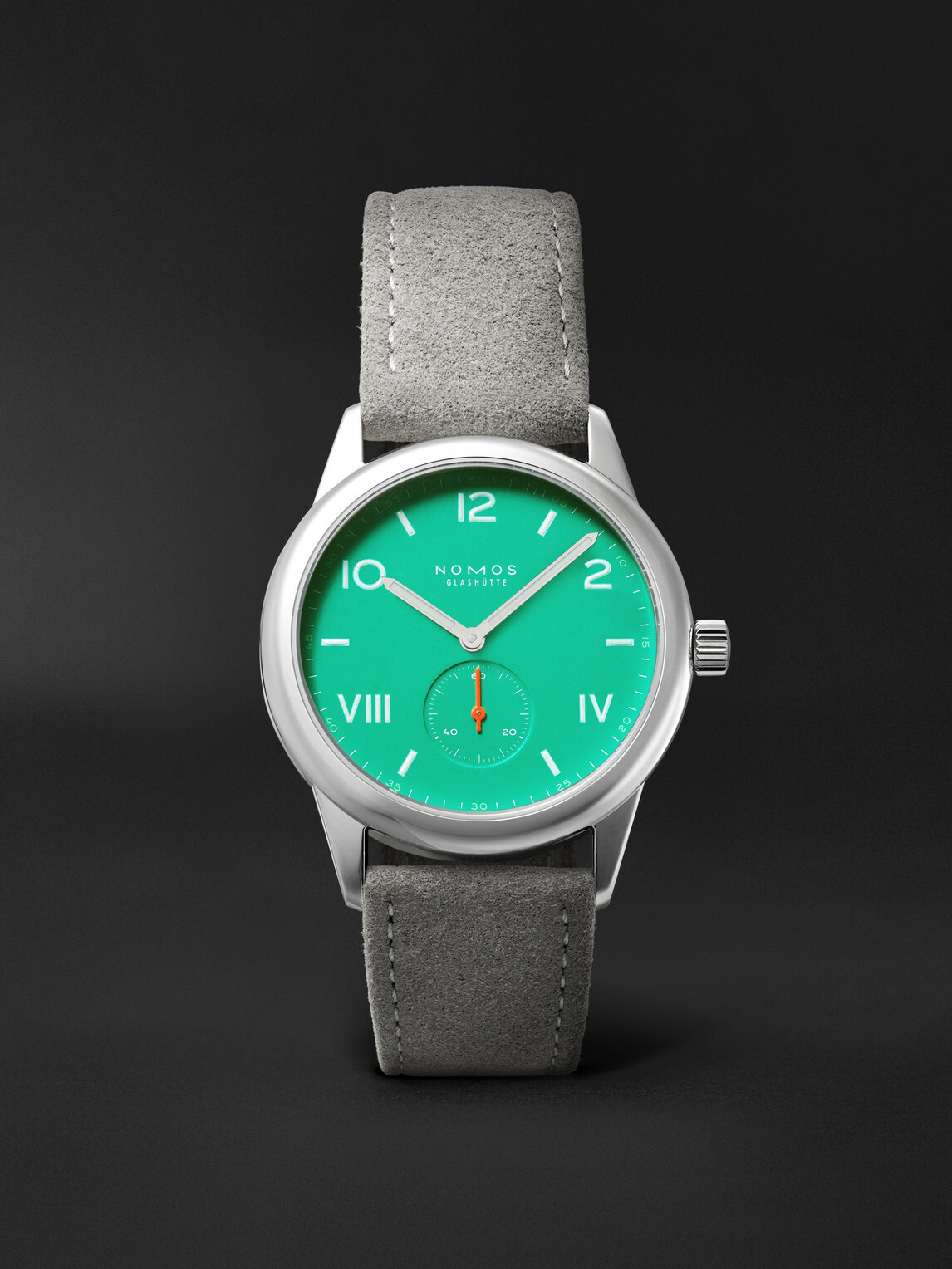 NOMOS Glashütte - Club Campus 38.5 Hand-Wound Stainless Steel and Alcantara® Watch, Ref. No. 726.GB