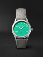 NOMOS Glashütte - Club Campus 38.5 Hand-Wound Stainless Steel and Alcantara® Watch, Ref. No. 726.GB