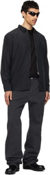 POST ARCHIVE FACTION (PAF) Black Zip Archive Shirt