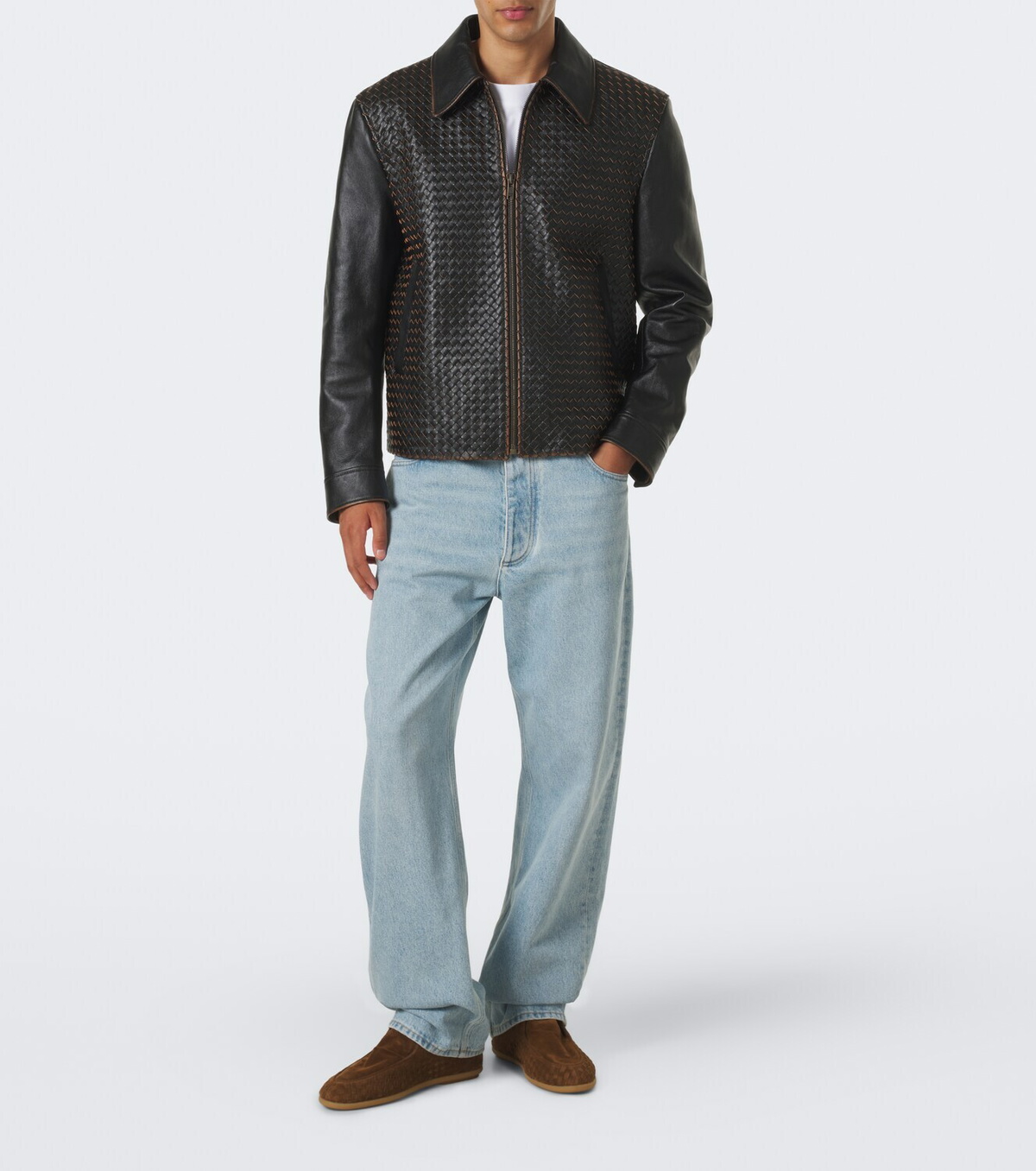 Bottega Veneta Intrecciato suede desert boots