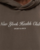 Sporty & Rich Ny Health Club Hoodie Grey - Mens - Hoodies