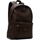Polo Ralph Lauren Brown Pebbled Leather Backpack