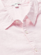 JAMES PERSE - Dip-Dyed Slub Linen Shirt - Pink - 3