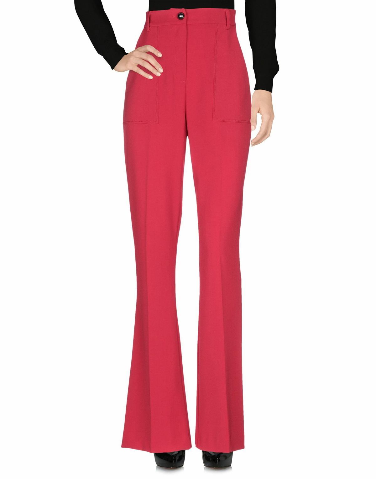 Manila Grace Womens Pants in Red