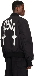 032c Black Mayhem Bomber Jacket