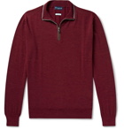 Peter Millar - Excursionist Flex Merino Wool-Blend Half-Zip Sweater - Burgundy