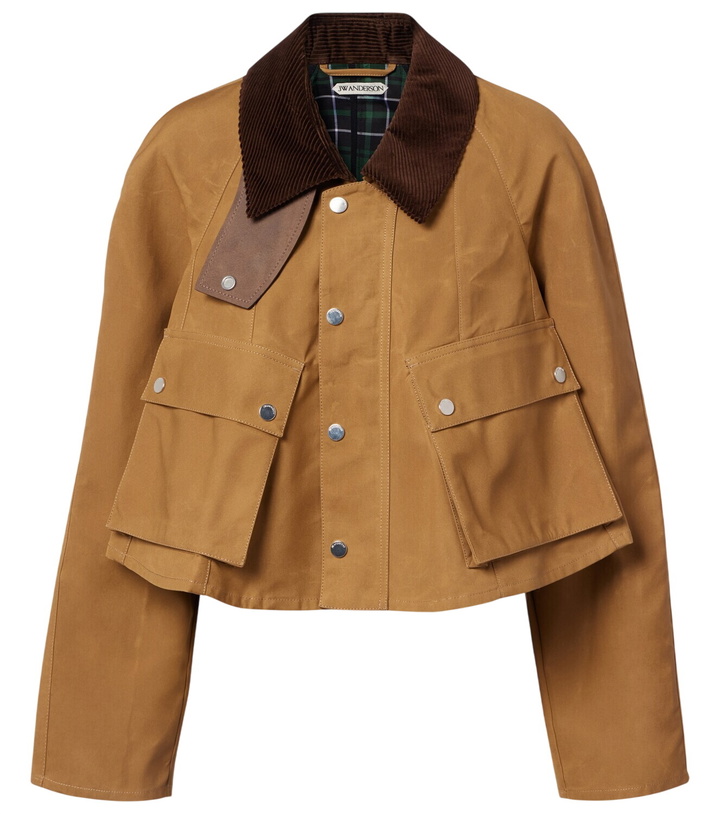 Photo: JW Anderson Corduroy-trimmed cropped cotton jacket