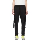 Amiri Black Sweat Cargo Trousers