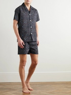 Derek Rose - Ledbury Slim-Fit Printed Cotton Pyjama Set - Blue