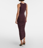 Wolford Ruched sheer midi dress