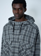 Martine Rose Check Hooded Sweatshirt