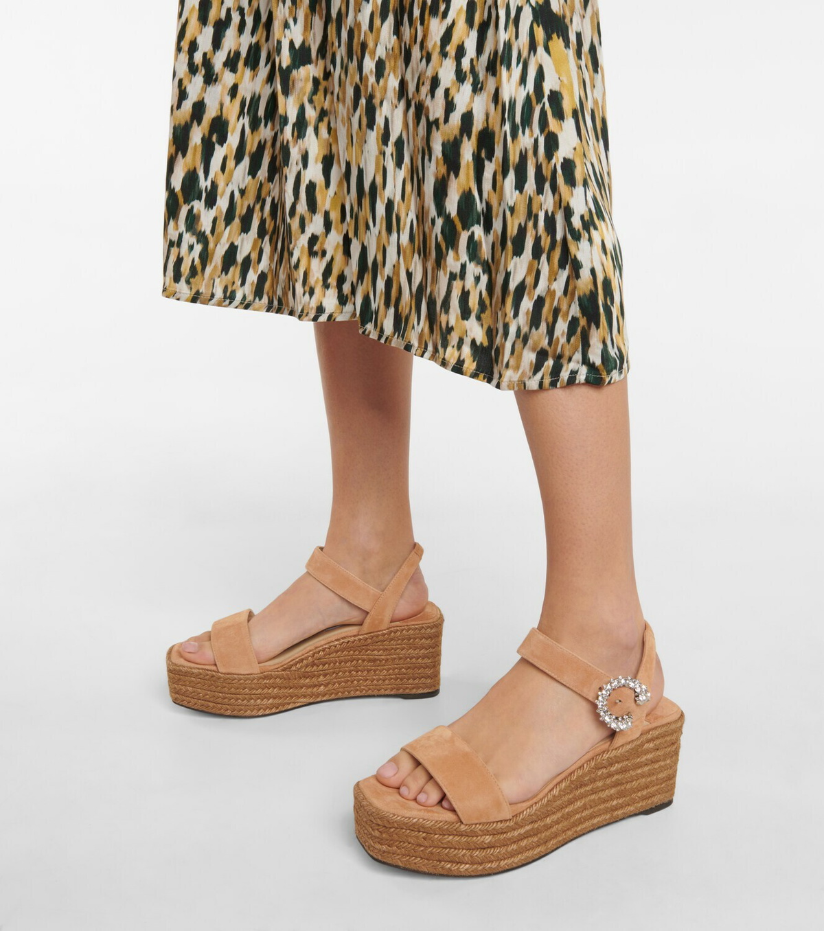 Jimmy Choo Mirabelle 70 suede espadrille sandals Jimmy Choo