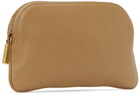 The Row Beige EW Circle Pouch