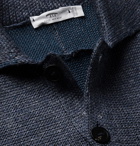 Inis Meáin - Slim-Fit Mélange Linen Cardigan - Blue