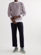 Mr P. - Cotton-Jacquard Sweater - Blue