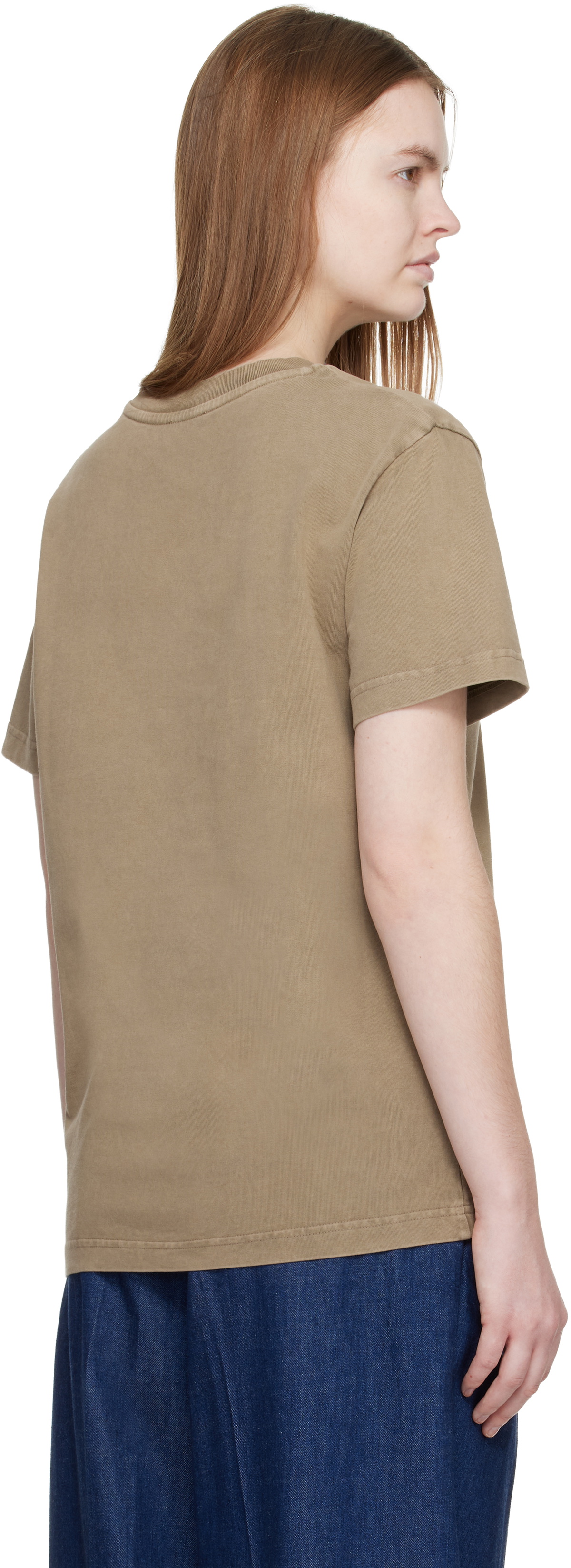 A.P.C. Khaki Standard Grand 'VPC' T-shirt