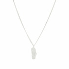 Simuero Chancla Necklace in Silver 