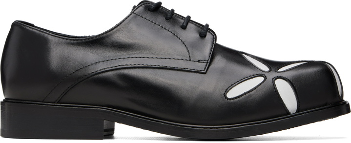 Photo: Stefan Cooke Black Slashed Square Toe Derbys