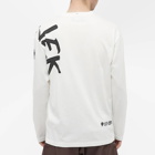 Moncler Grenoble Men's Long Sleeve Side Logo T-Shirt in White