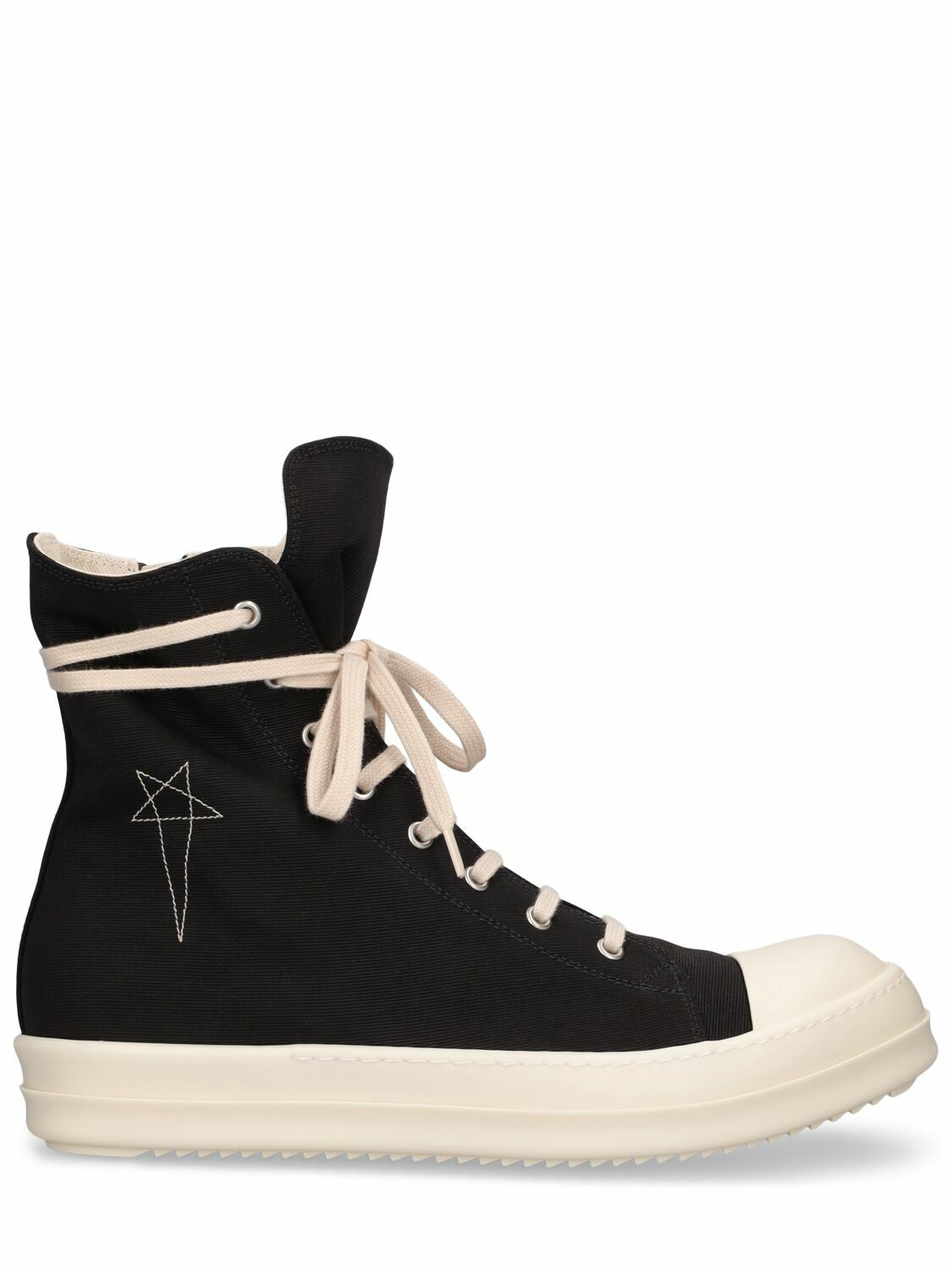 関税込【RICK OWENS】Sneaks high-top canvas sneakers RICK OWENS DRKSHDW - Sneaks High Top Sneakers Rick Owens Drkshdw