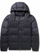 Polo Ralph Lauren - Quilted Wool-Blend Twill and Ripstop Down Hooded Jacket - Blue