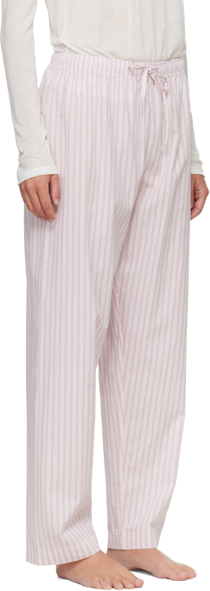 Tekla Pink Fine Twill Pyjama Pants