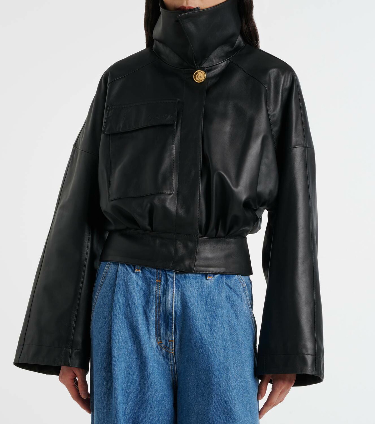 Givenchy Cropped leather jacket Givenchy