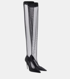 Dolce&Gabbana Tulle over-the-knee boots