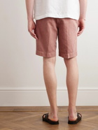 Incotex - Straight-Leg Cotton-Blend Twill Shorts - Pink